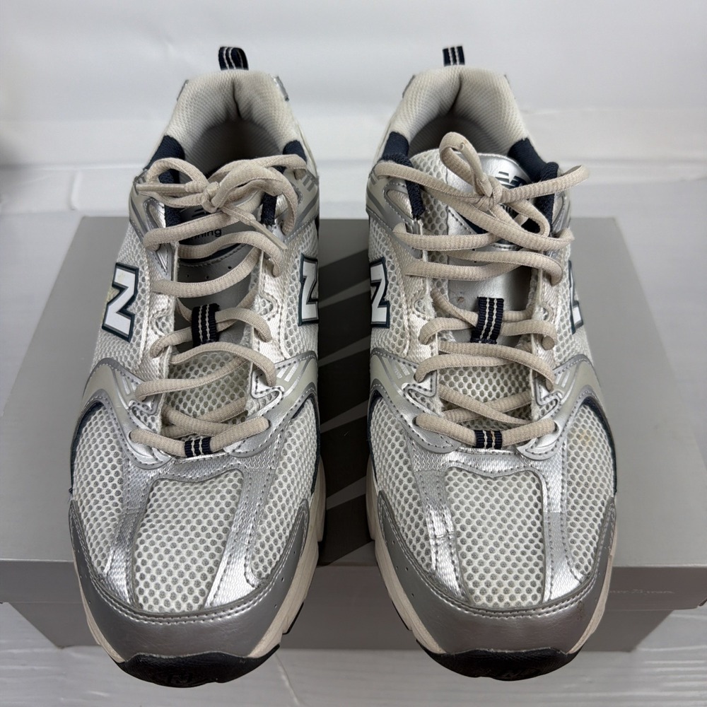 New Balance 530 Silver Navy MR530KA Size US 9.5 Running Shoes Sneakers